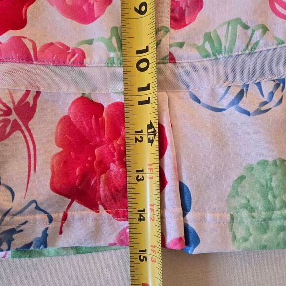 Bette & Court Womens Elastic Waist Multi-Color Floral Athletic Skort Medium - Picture 10 of 13